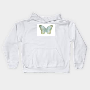 Abstract watercolor hand drawn butterfly. Kids Hoodie